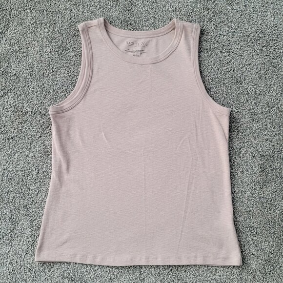 Rachel Zoe Tan High Neck Sleeveless Tank Top Size XL Extra Large Women - Picture 4 of 10